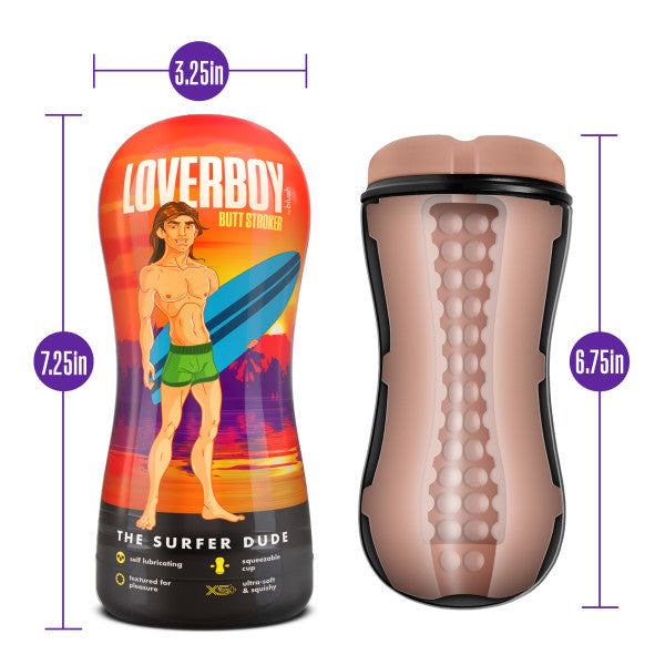 Loverboy Surfer Dude Lube Stroker Beige