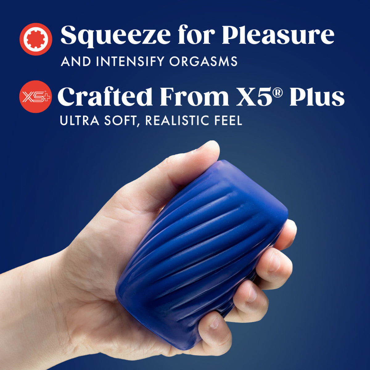 Rize Turbine Self-lubricating Stroker Blue