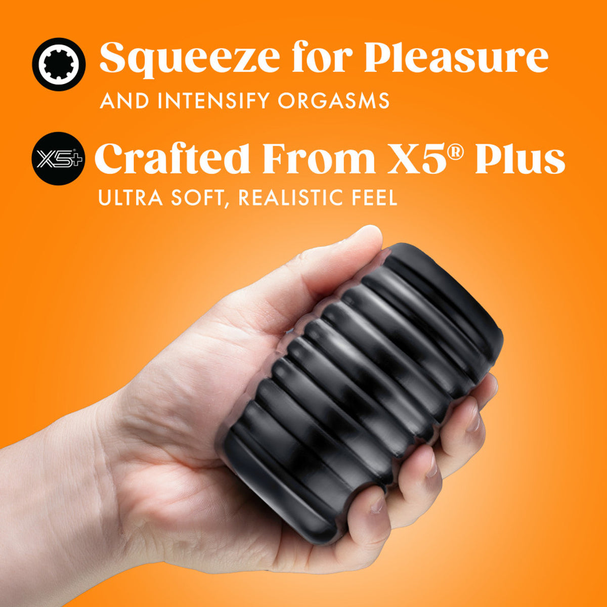 Rize Grasp Self-lubricating Stroker Black