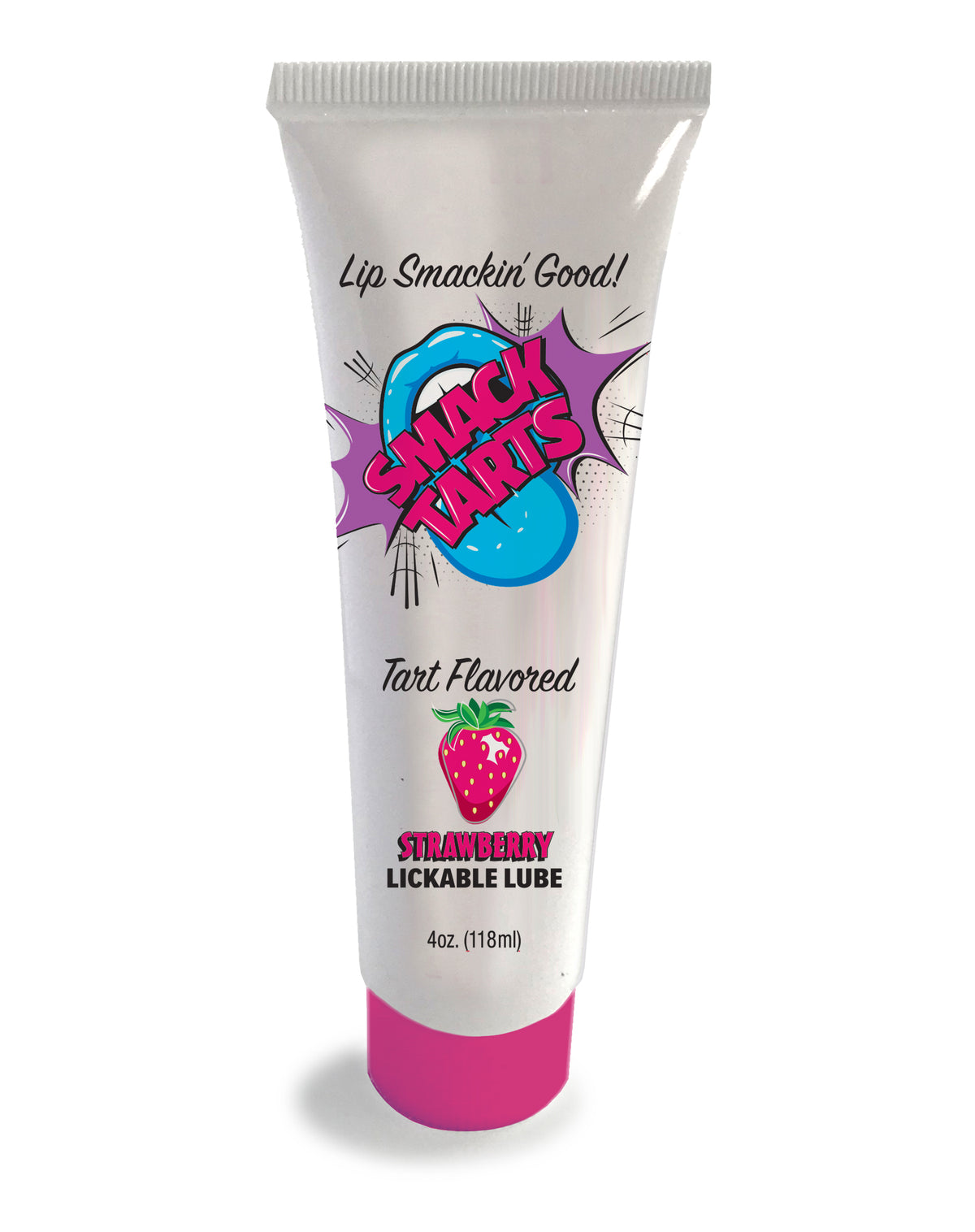 Smack Tarts Lickable Sour Strawberry Lube 4 oz.