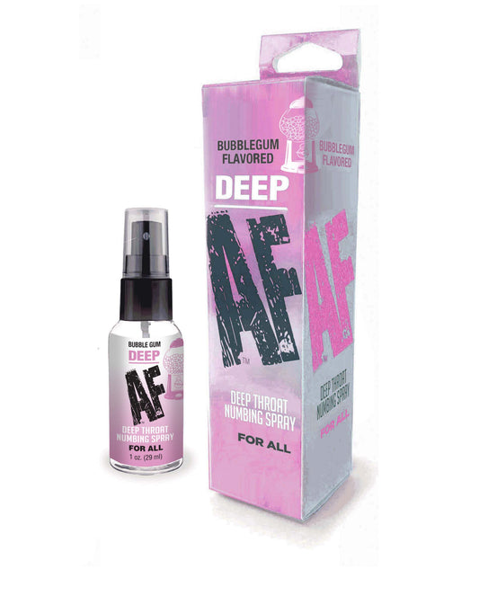 Deep AF Numbing Deep Throat Spray Bubblegum 1 oz.