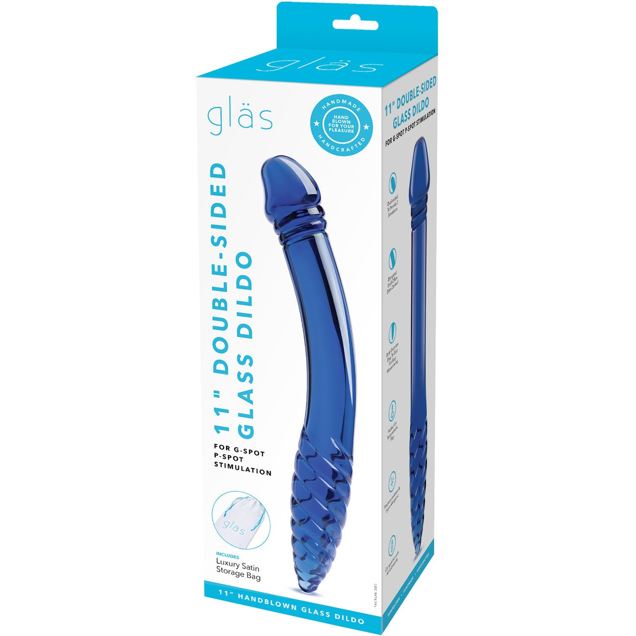 Glas 11" Double-sided Dildo G-spot & P-spot Stimulation