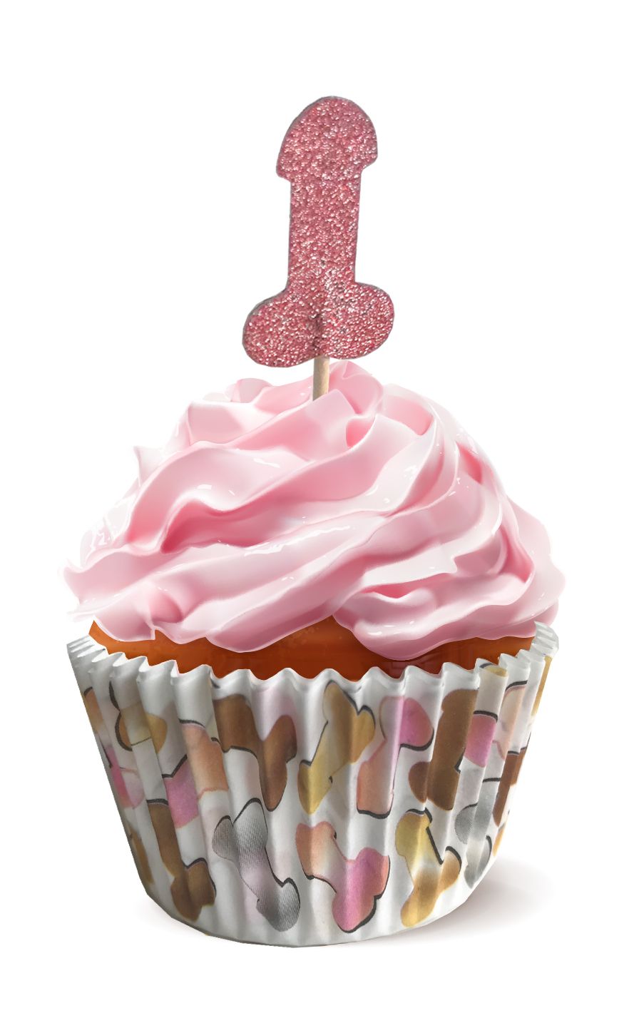Glitterati Penis Cupcake 48pc Set
