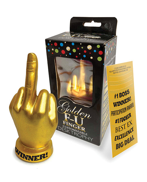 Golden F U Finger Trophy