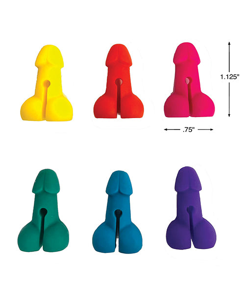 Cp Super Fun Penis Cocktail Markers 6pc
