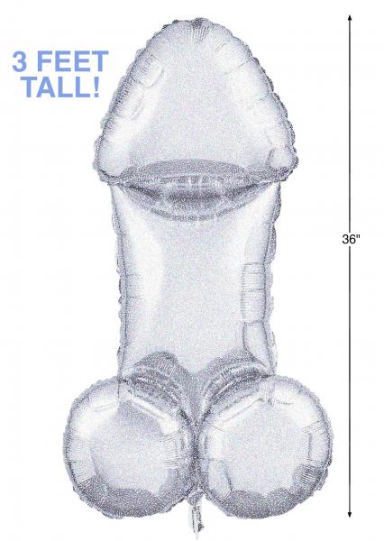 Glitterati Disco Party 3 Ft. Mylar Penis Balloon