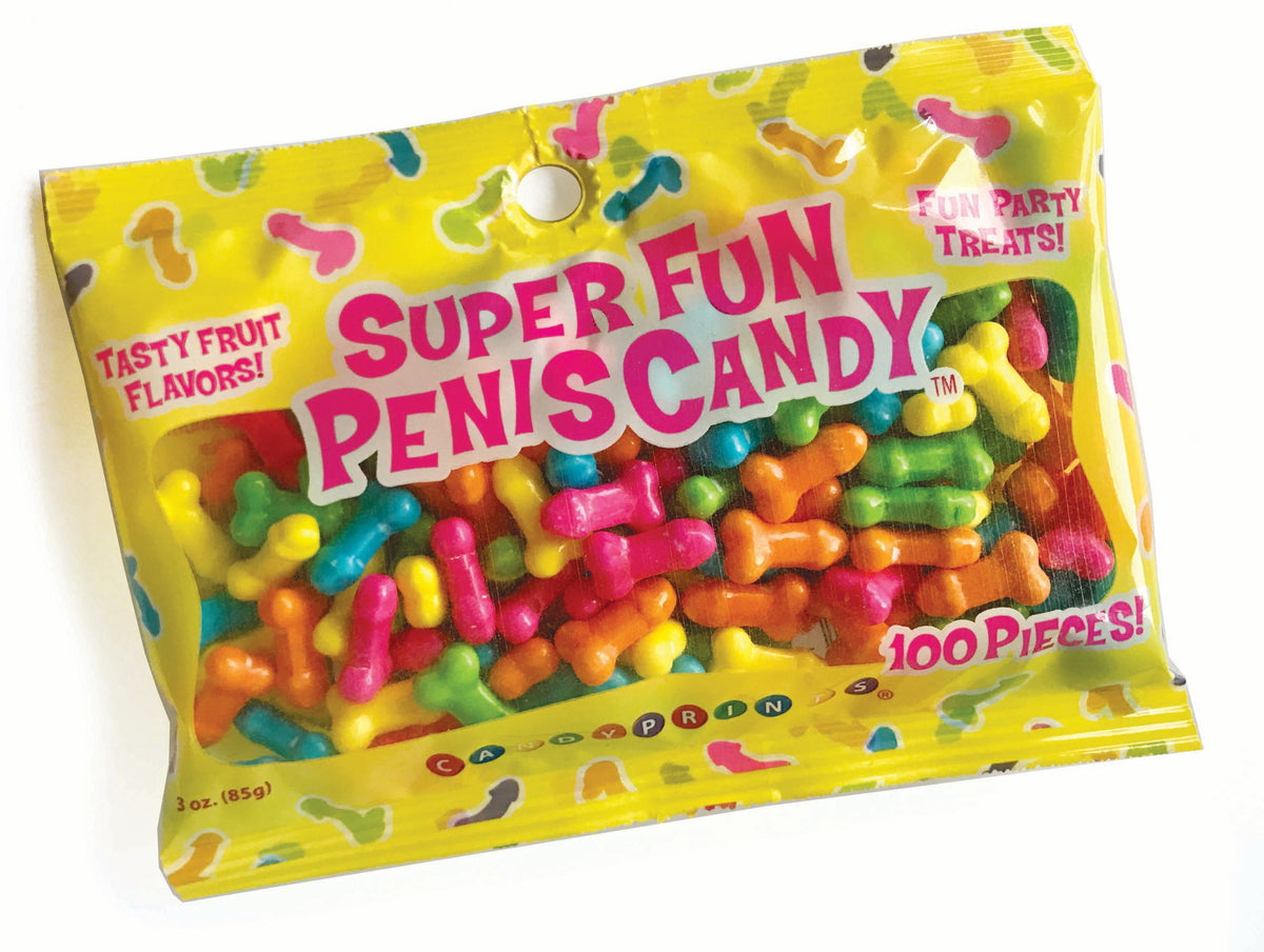 Super Fun Penis Candy 100 Pieces Fruit Flavors 3oz