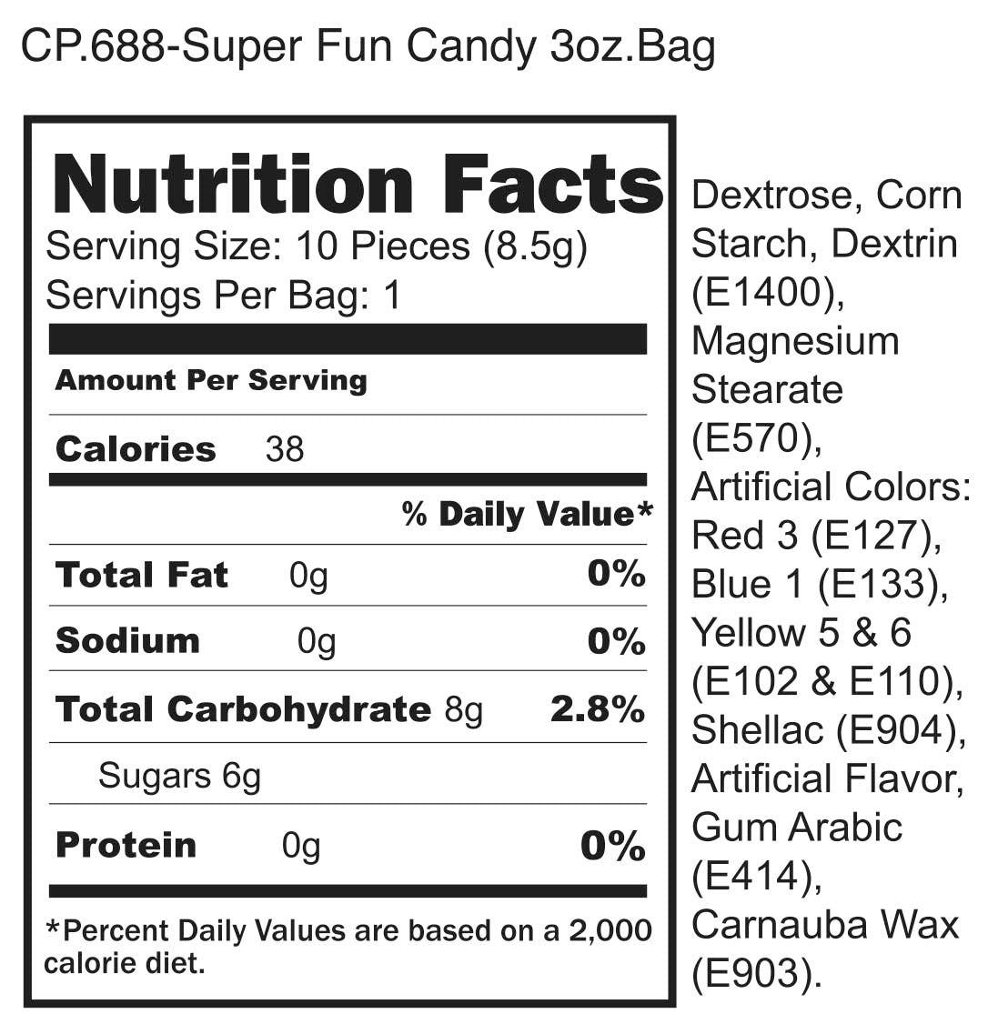 Super Fun Penis Candy 100 Pieces Fruit Flavors 3oz