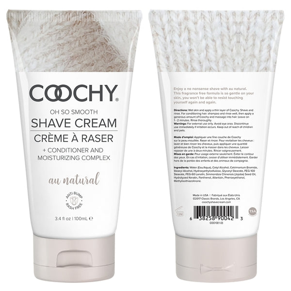 Coochy Shave Cream Au Natural 3.4oz