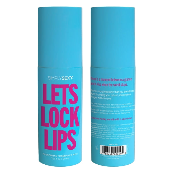Simply Sexy Pheromone Body Mist Let's Lock Lips 3.35oz