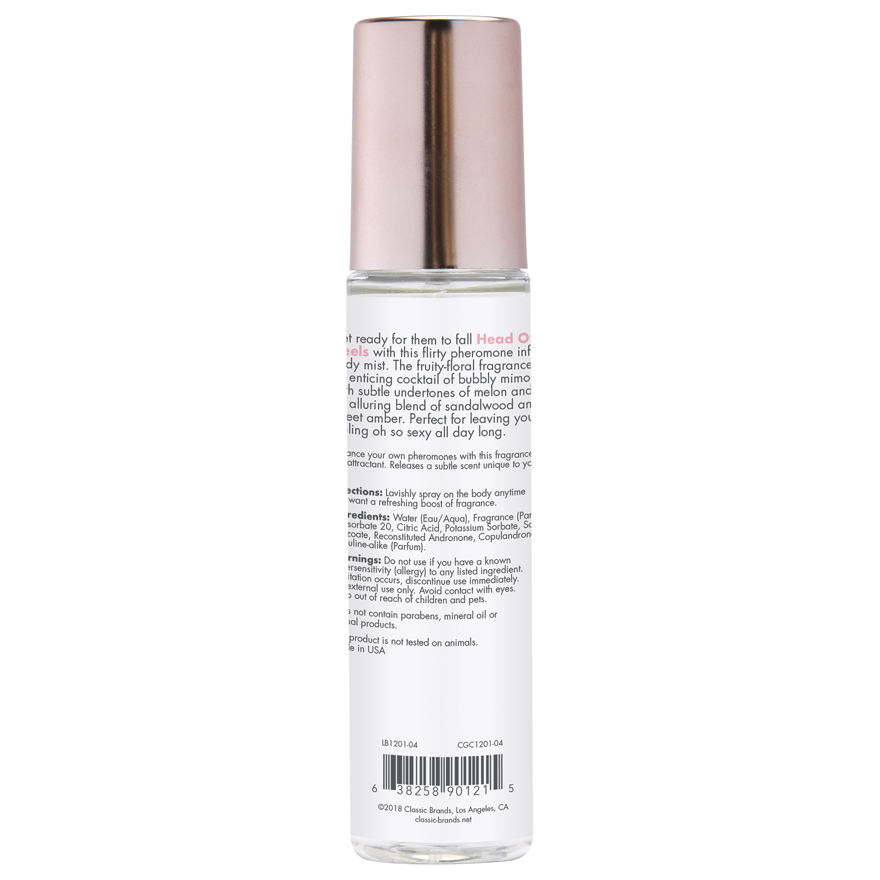 Cgc Body Mist W/pheromones Head Over Heels 3.5oz