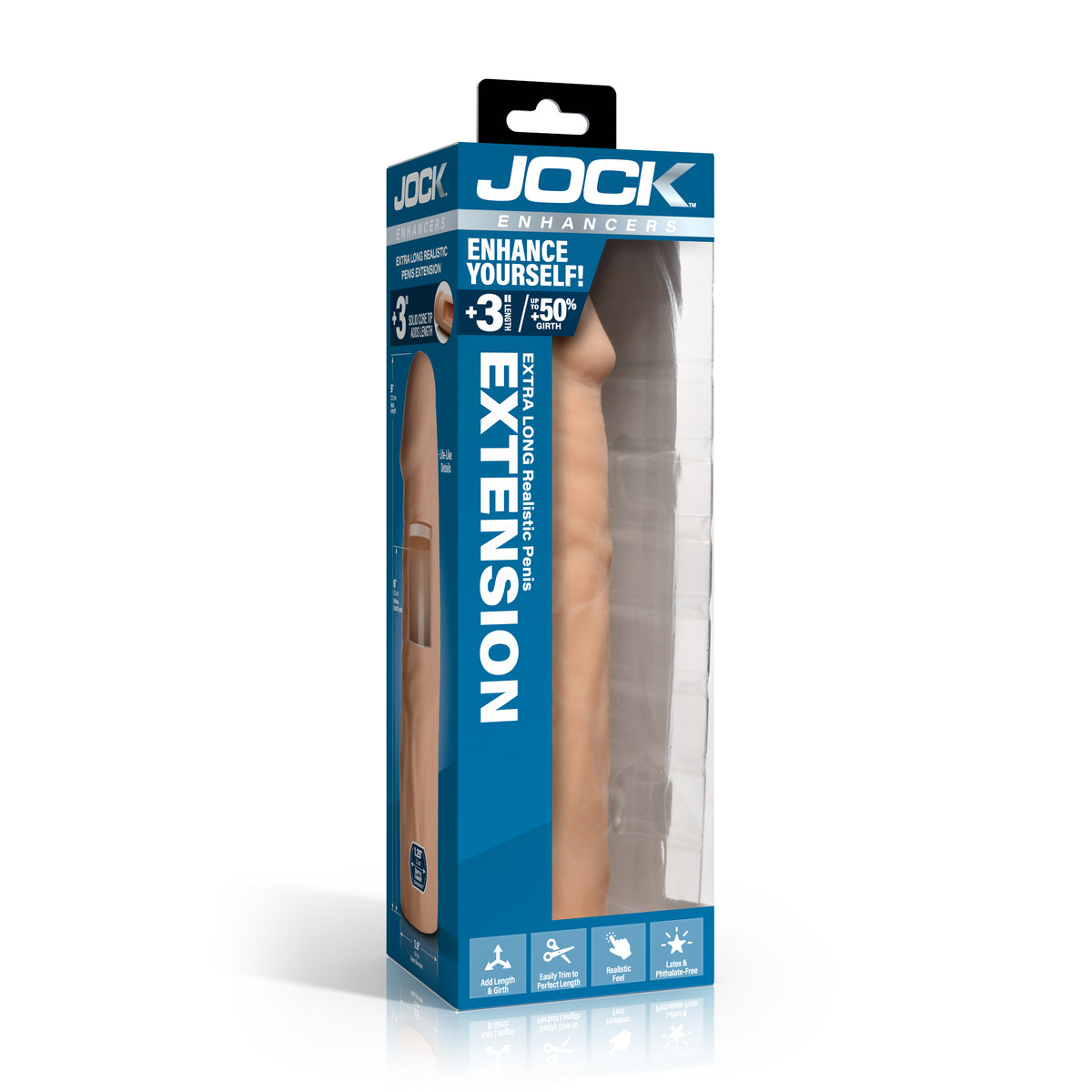 Extra Long 3 Inch Penis Extension - Light