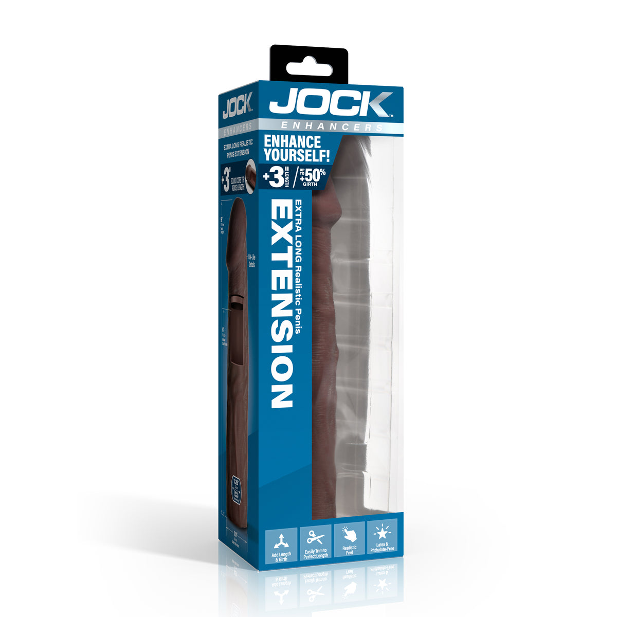 Extra Long 3 Inch Penis Extension - Dark
