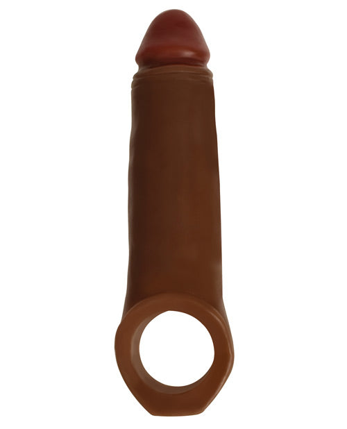 2 Inch Penis Enhancer with Ball Strap - Brown