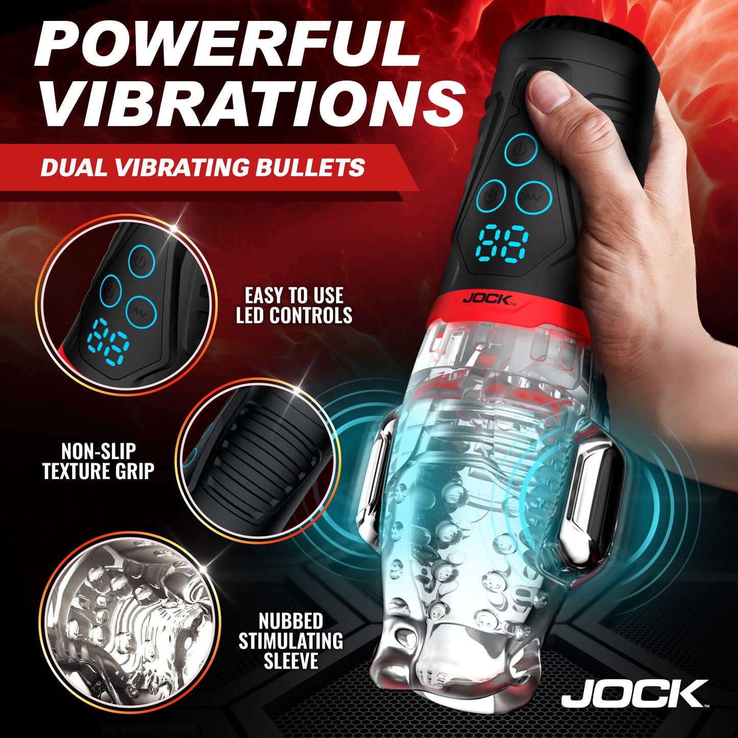 Power Suck Sucking and Vibrating Masturbator