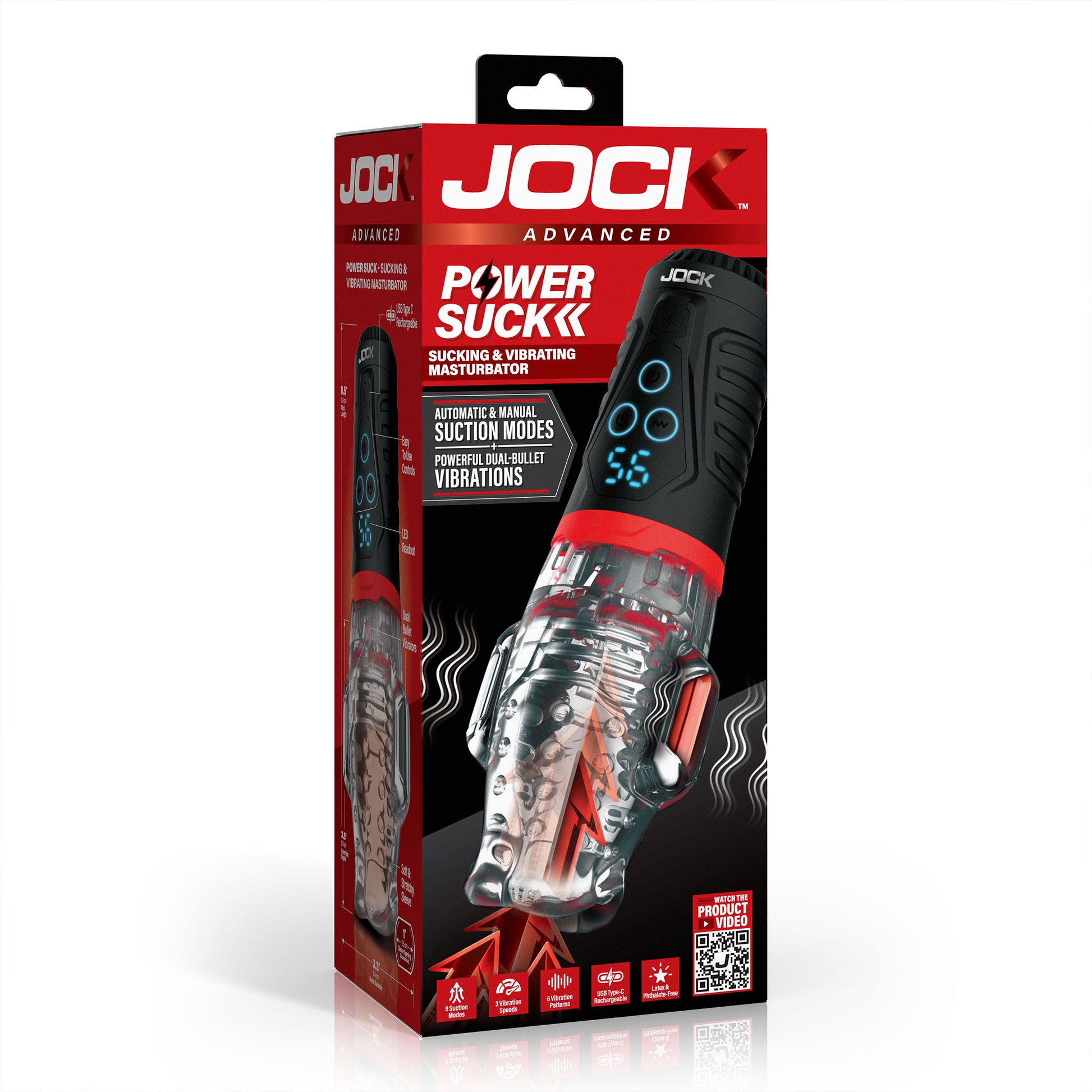 Power Suck Sucking and Vibrating Masturbator