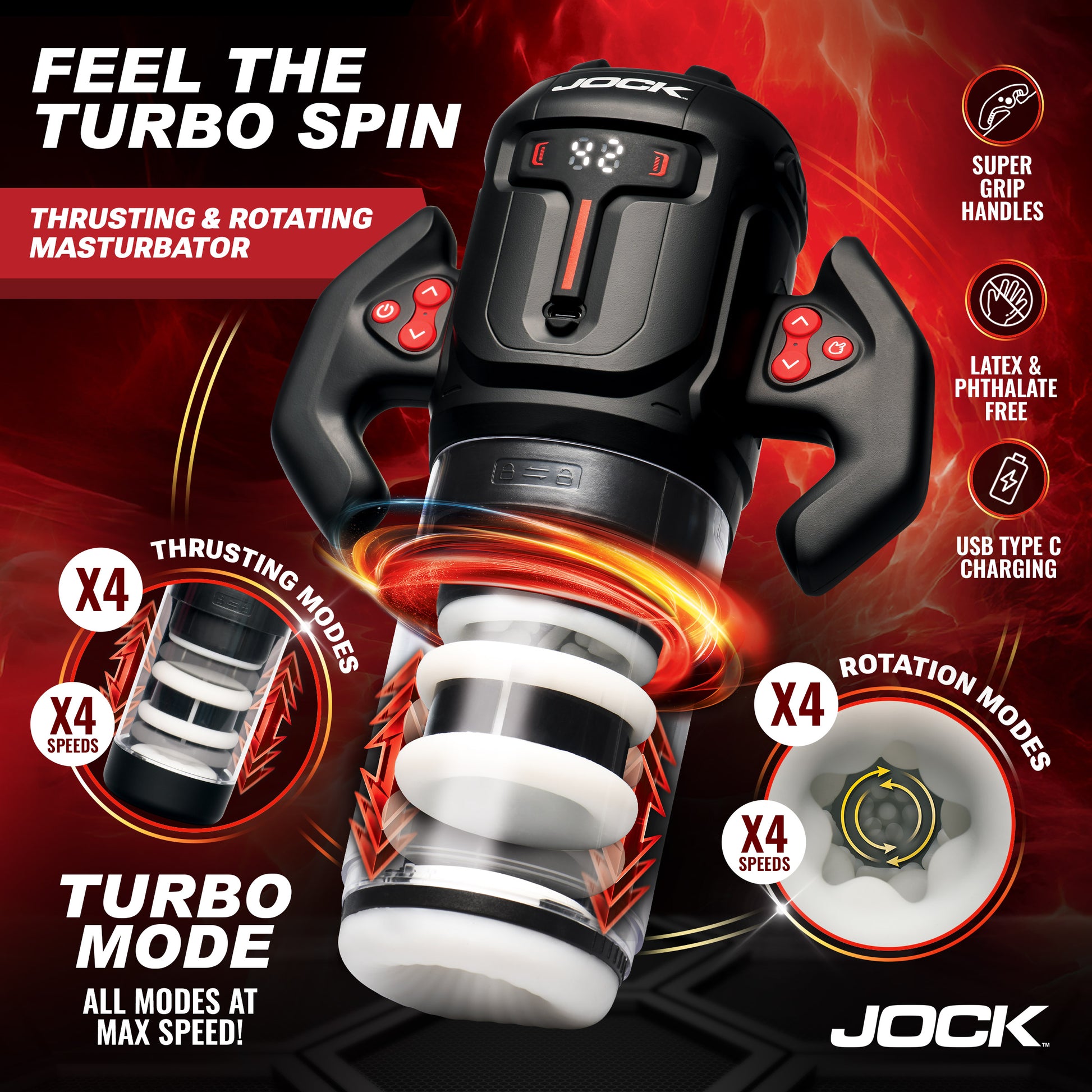 Turbo Spin Thrusting and Rotating Masturbator