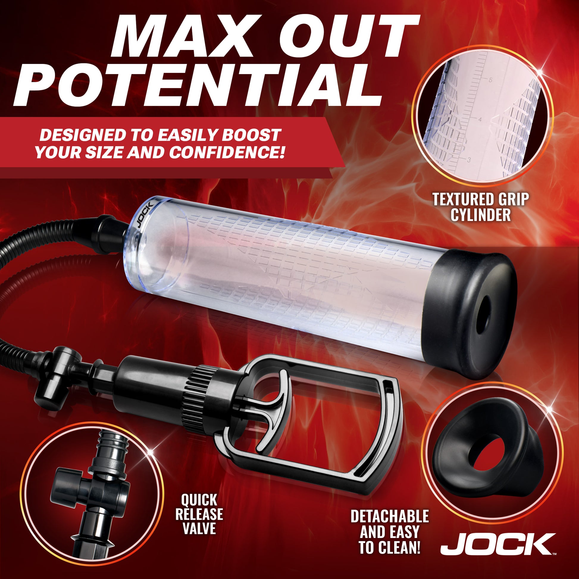 Amp Up Penis Pump with Pull Handle