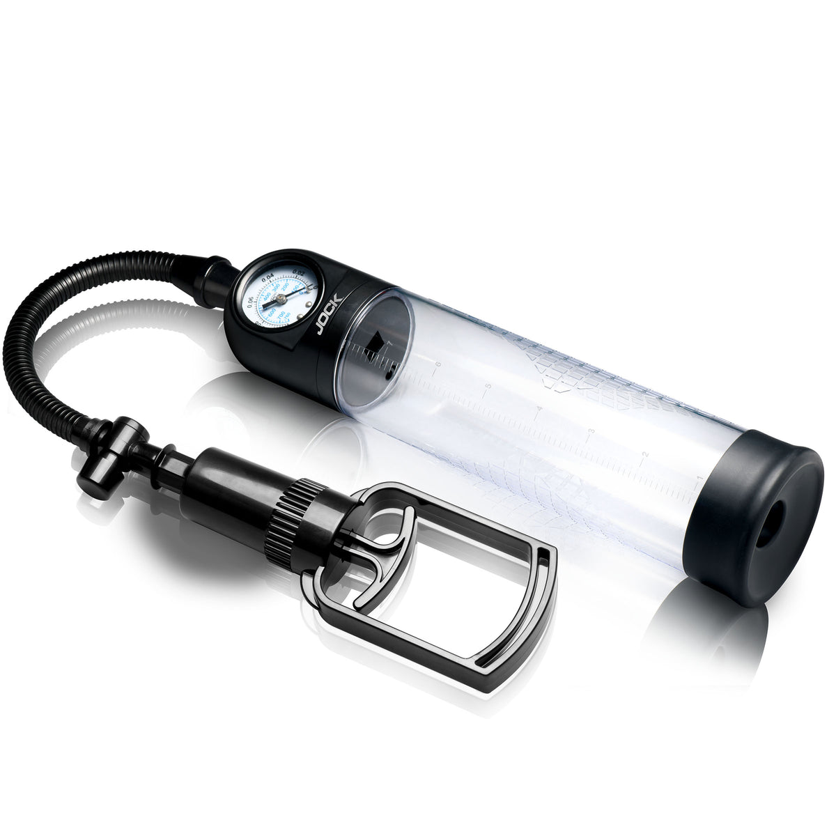 Pump Up Gauge Penis Pump with Pull Handle