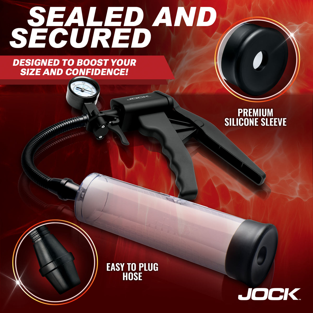 Pump Up Penis Pump with Gauge and Trigger Handle