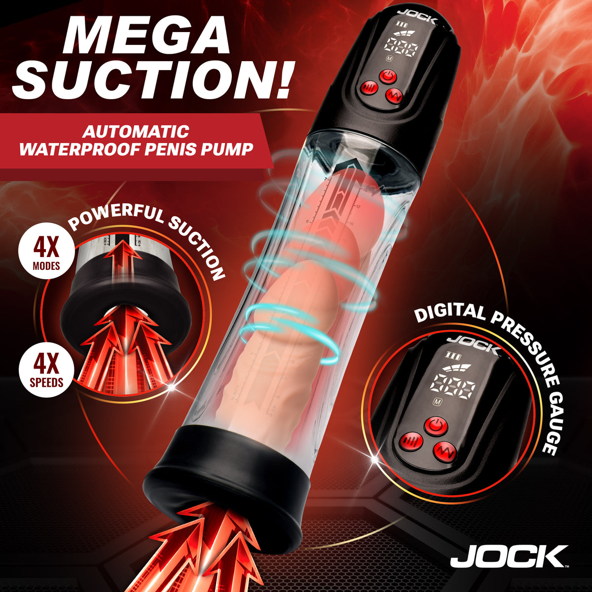 Power Up Digital Automatic Waterproof Penis Pump