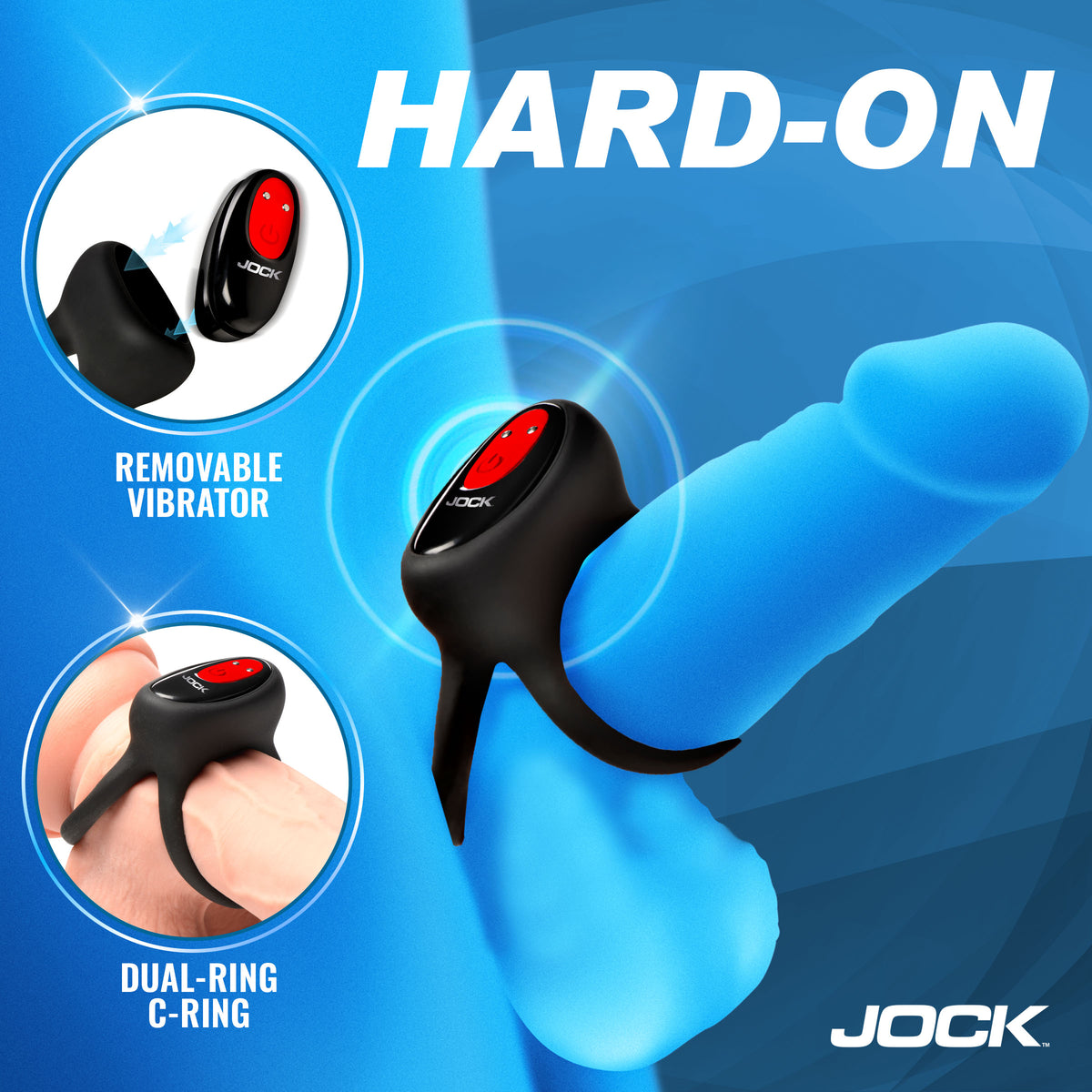 Hard-On Vibrating Silicone Double C-Ring