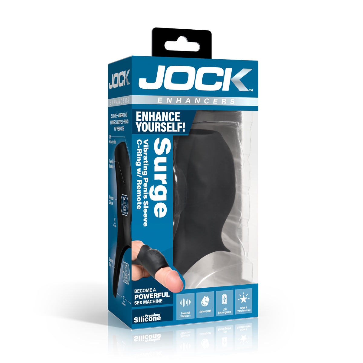 Surge Vibrating Penis Sleeve C-Ring w/ Remote