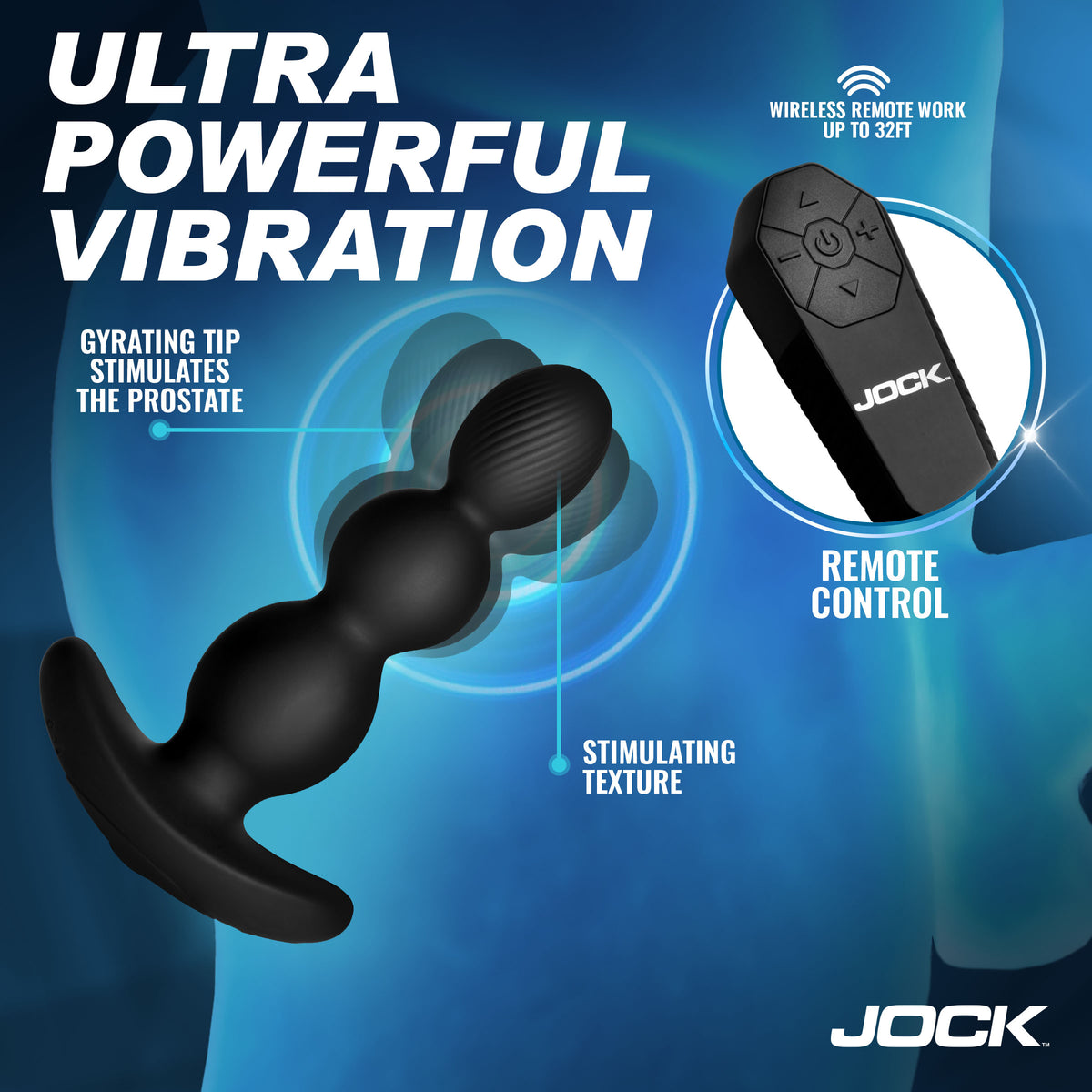 Gyro-X Gyrating and Vibrating Silicone Butt Plug