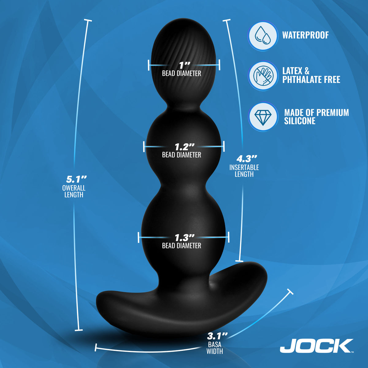 Gyro-X Gyrating and Vibrating Silicone Butt Plug