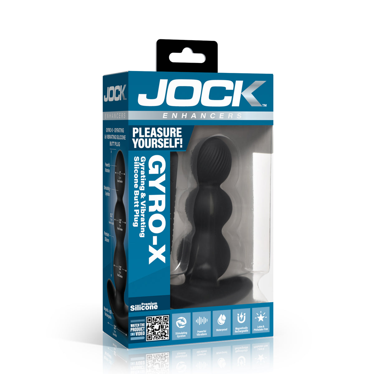 Gyro-X Gyrating and Vibrating Silicone Butt Plug