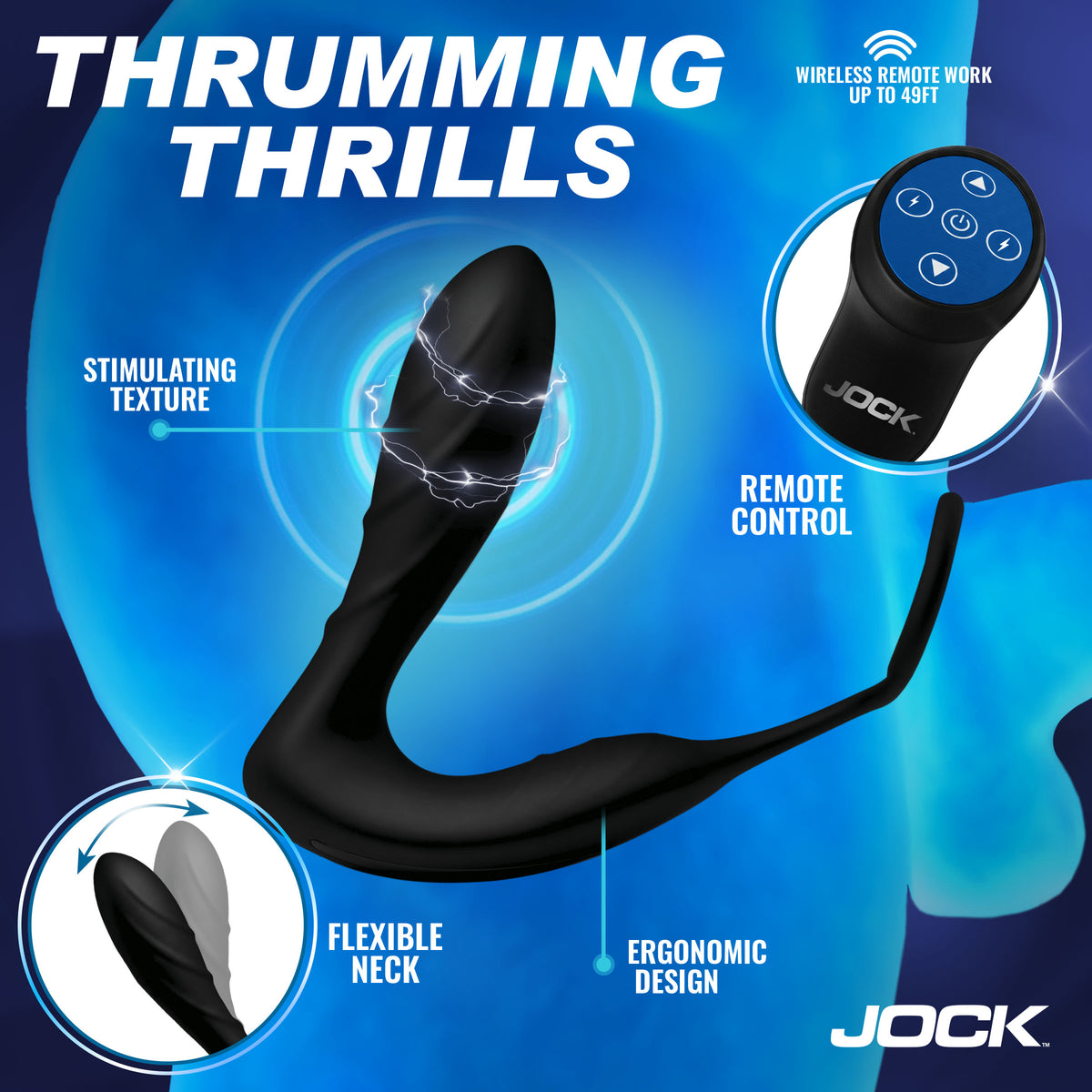 Shockwave E-Stim Anal Plug w/ C-Ring