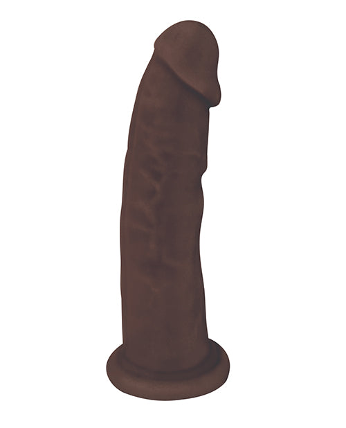 Silexpan Dark Hypoallergenic Silicone Dildo - 7 Inch