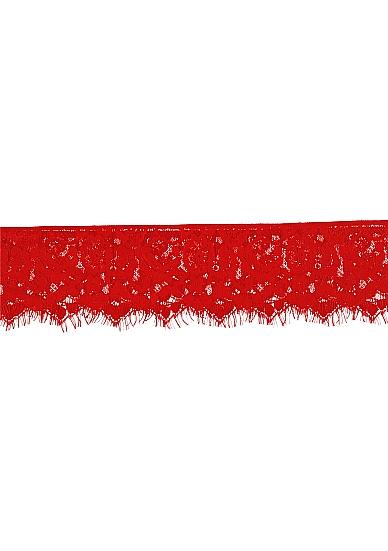 Mystère Lace Mask - Red