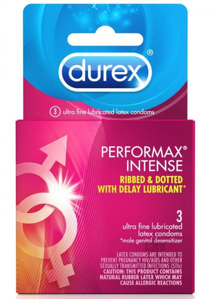 Durex performance intense condom - box of 3