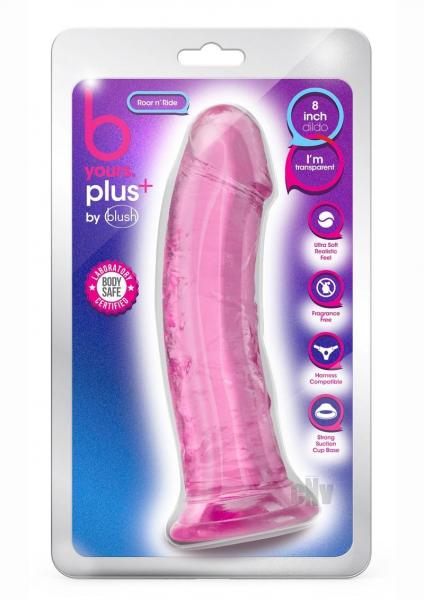 B Yours Plus Roar 'n' Ride Dildo Pink