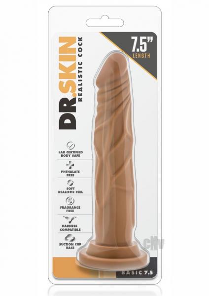 Blush Dr. Skin Realistic Cock Basic 7.5 - Mocha