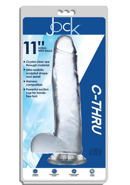 Jock C-Thru Dildo - 11 Inch