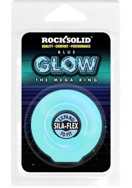 Rock Solid Sila-flex Glow-in-the-dark Mega Ring Blue
