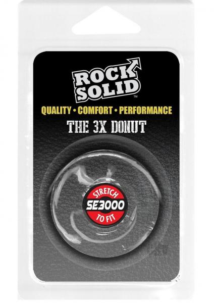 Rock Solid 3 Clear Donut Ring