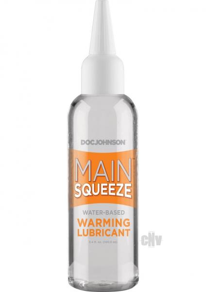 Main Squeeze Warming Water Based Lubricant 3.4oz