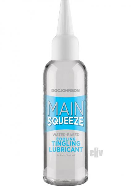 Main Squeeze Cooling Tingling Water Based Lubricant 3.4oz