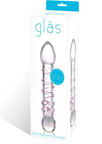 Spiral Staircase Full Tip Glass Dildo