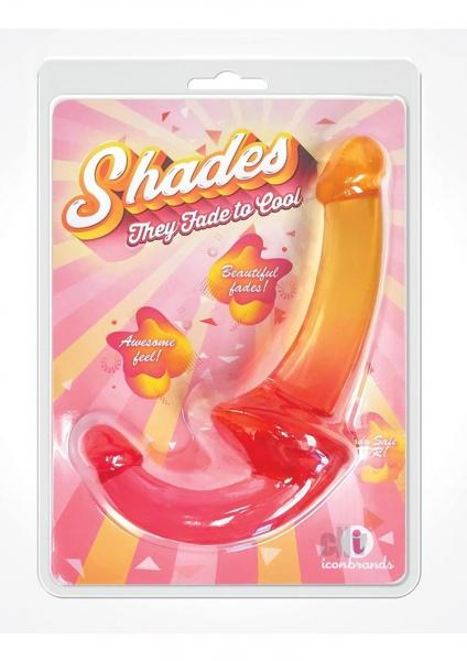 Shades Jelly Tpr Gradient Strapless Strap On - Pink/yellow