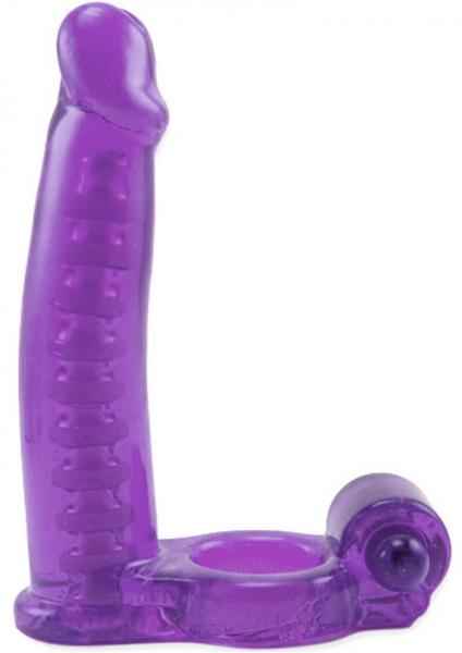 Double Penetrator C Ring W/ Bendable Dildo