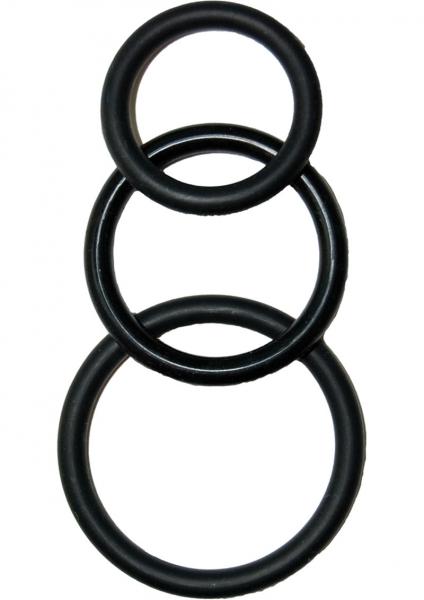 Super Silicone Cockrings 3 (Black)