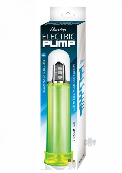 Rechargeable Green Electric Pump With C Ring And Extra Gasket