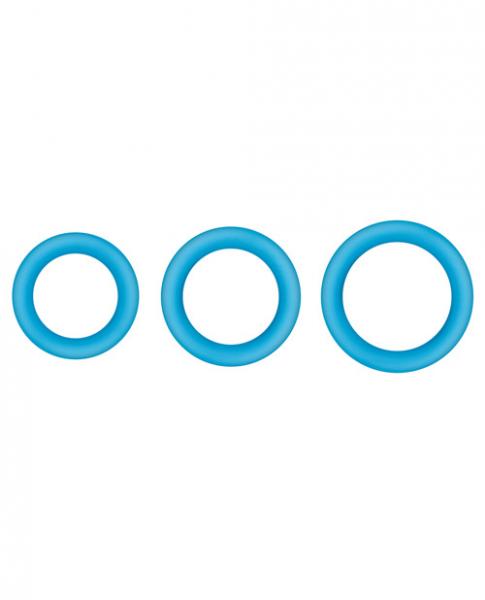 Firefly Halo Medium Cockring - Blue