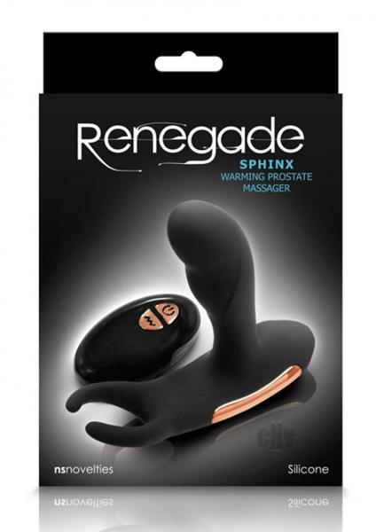 Ns Novelties Renegade Sphinx Warming Prostate Massager - Black