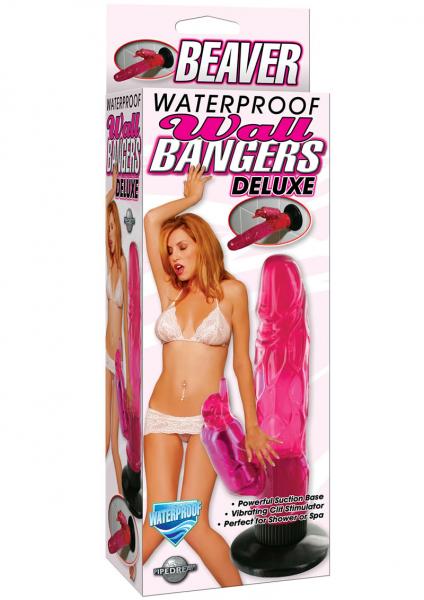 Waterproof Beaver Wall Bangers Pink Vibrator