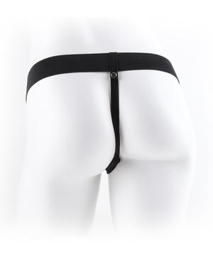 Fetish Fantasy 9in Vibrating Hollow Strap-on With Balls